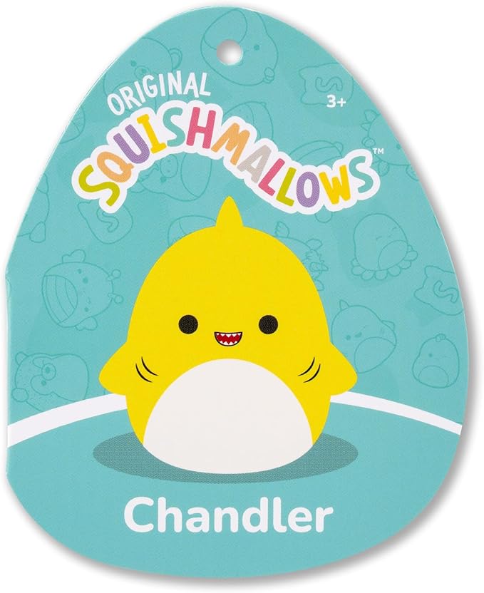 Squishmallows Original 12in Chandler The Yellow Shark – Official Jazwares Plush (Medium-Sized)