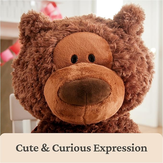 GUND Jumbo Philbin Teddy Bear, Large Teddy Bear, Stuffed Animal for Ages 1 and Up, Plush Toy, Chocolate Brown, 29"