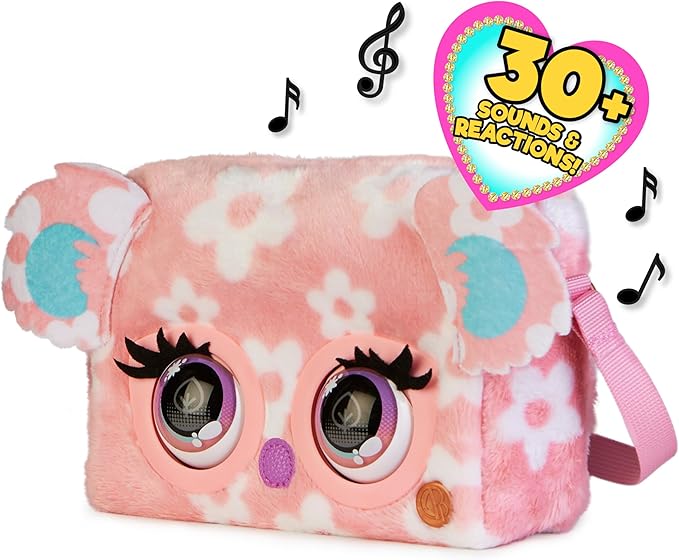 Purse Pets, Print Perfect Bamboo Boo Koala, Interactive Pet Toy and Handbag with Over 30 Sounds and Reactions, Kids’ Toys for Girls Ages 5 and up