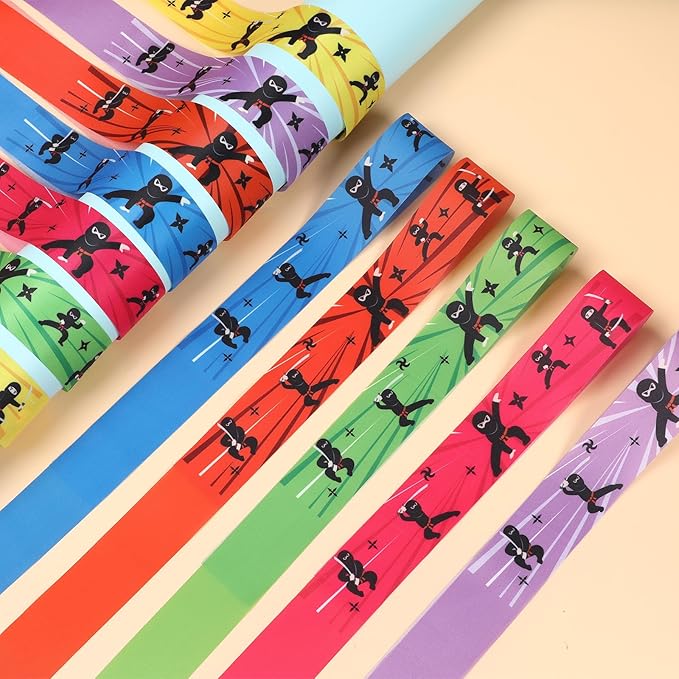ZOIIWA 24Pcs Karate Headbands Birthday Party Favors Colorful Karate Themed Headbands Party Decorations for Kids Boys Girls Adults Birthday Party Supplies