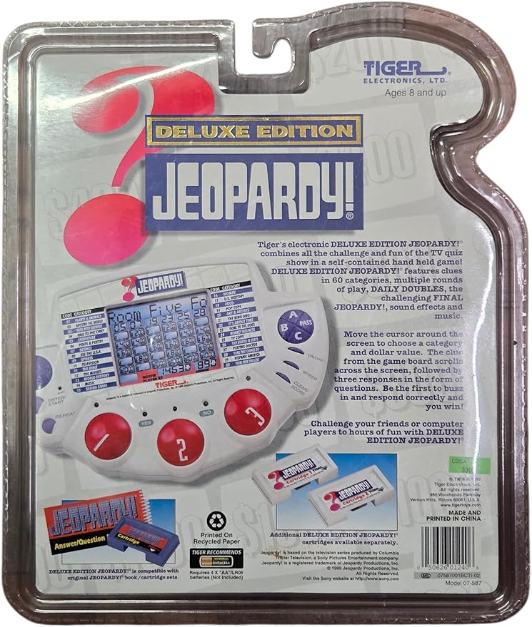 Tiger Electronics Jeopardy Deluxe Edition Electronic Game
