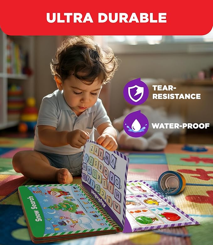 Doctor Jupiter Montessori Preschool Busy Book for Toddlers 3+ Year Olds | Preschool Learning Activities - Educational Travel Toys | Birthday Gift Ideas for Boys & Girls
