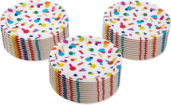 American Greetings Rainbow Party Supplies, Dessert Plates (36-Count)