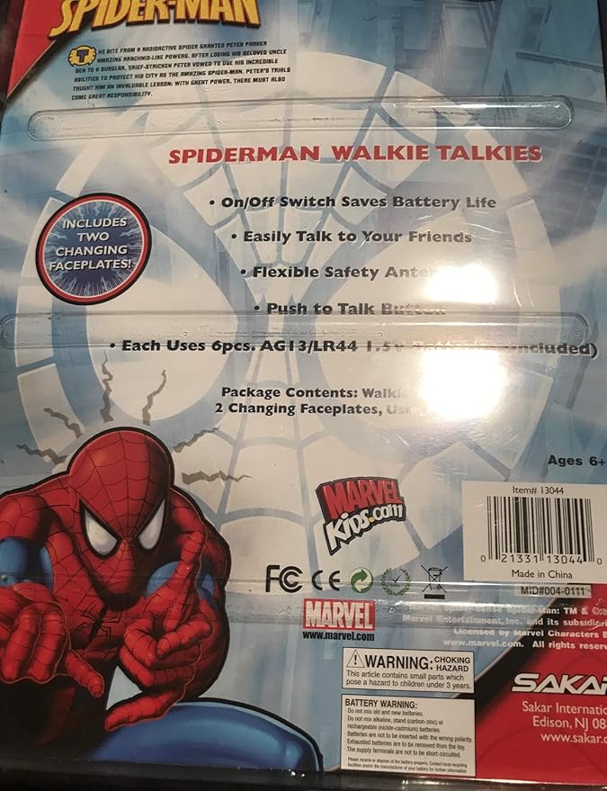 Marvel Spiderman Walkie Talkie