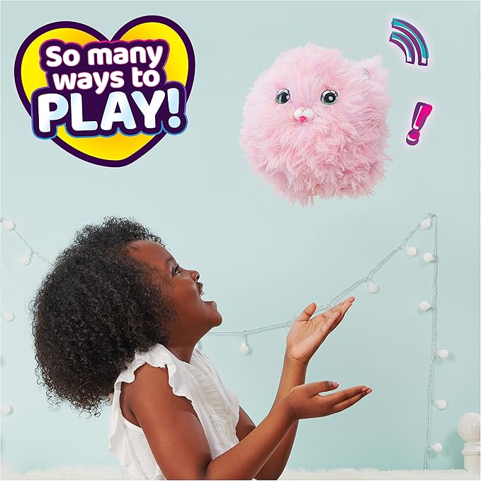 WHAT THE FLUFF?, Purr ‘n Fluff, Surprise Reveal Interactive Toy Pet with Over 100 Sounds and Reactions, Kids Toys for Girls Ages 5 and up