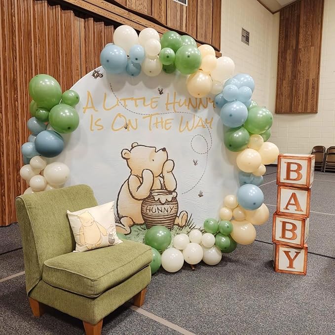 Classic Winnie Baby Shower Boxes Decoration Winnie Baby Boxes For Balloons Arch Decor Newborn Gender Reaveal Supplies Party Photo Props Centerpieces(4 PCS)