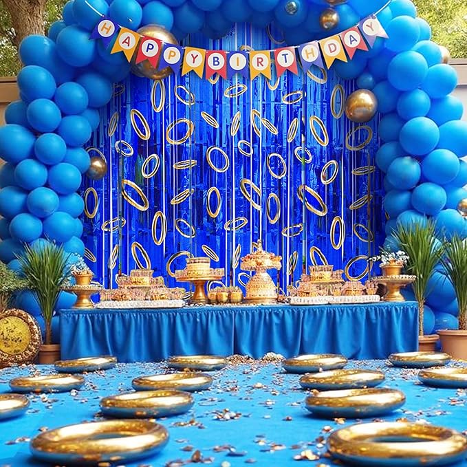 Cartoon Hedgehog Birthday Party Decoration, Including 2 Pack Ring Pattern Streamers, 21pcs Balloons & 1pcs Birthday Banner for Cartoon Hedgehog Themed Party Supplies