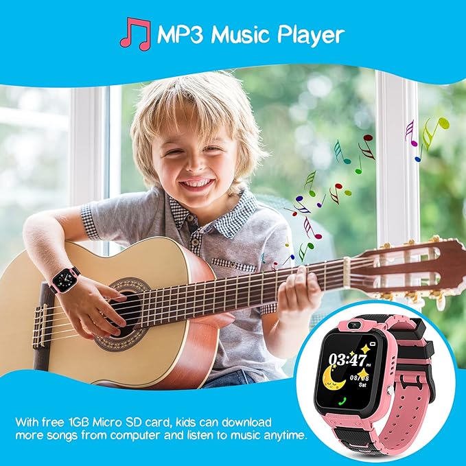Smart Watch for Kids - Toys for 3-10 Year Old Girls Touchscreen Toddler Watch with Camera, 16 Games, Music Player, Kids Watches Electronics Educational Toys Birthday Gifts for Girls Ages 4 5 6 7 8 9