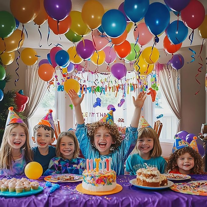 Rainbow Balloons 60 Pcs 12 Inch Latex Colorful Balloons for Balloon Garland or Arch as Birthday Party Baby Shower Wedding Party Decoration