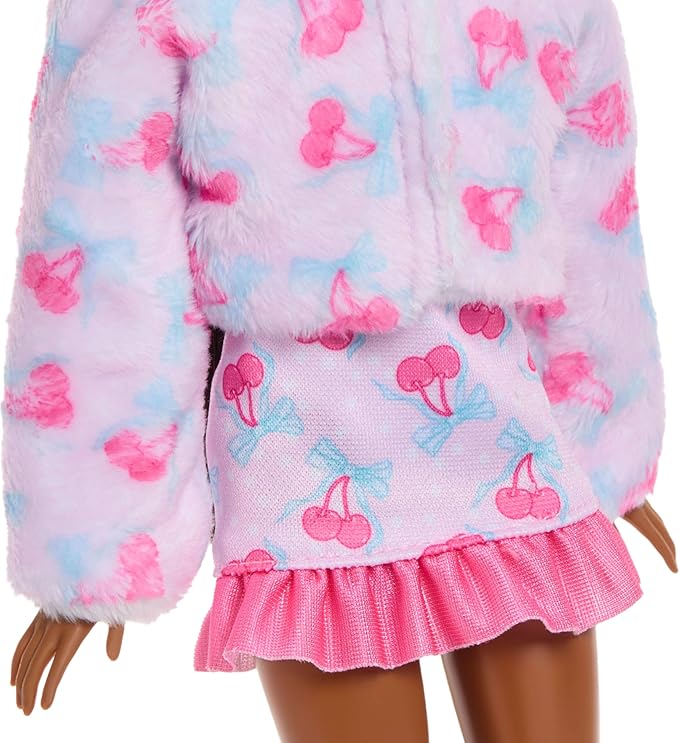 Barbie Cutie Reveal Doll & Accessories, Cuddly Series Bunny with 10 Surprises Including Color Change & Mini Pet