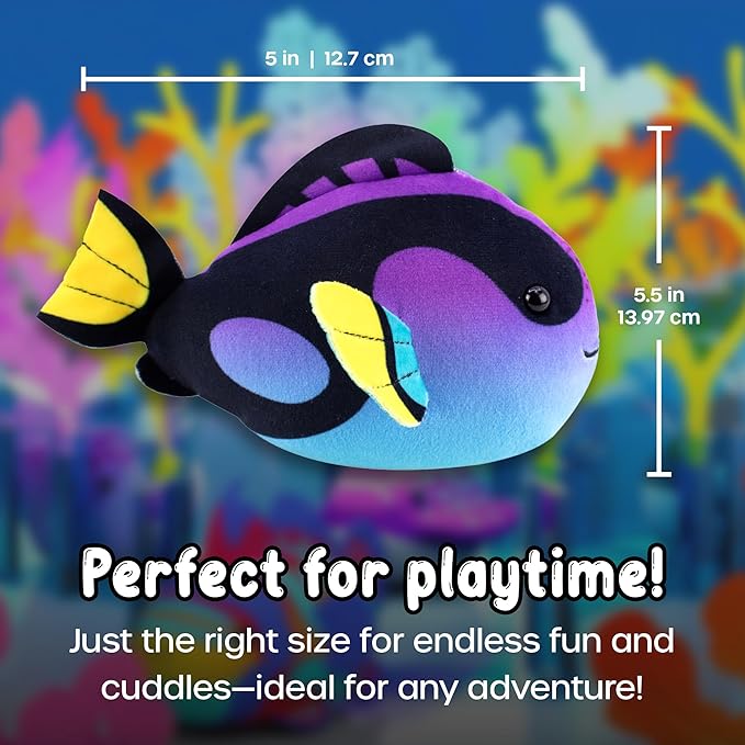 ZhuZhu Aquarium Submarine + Motorized Fish Toy (Blue Tang)