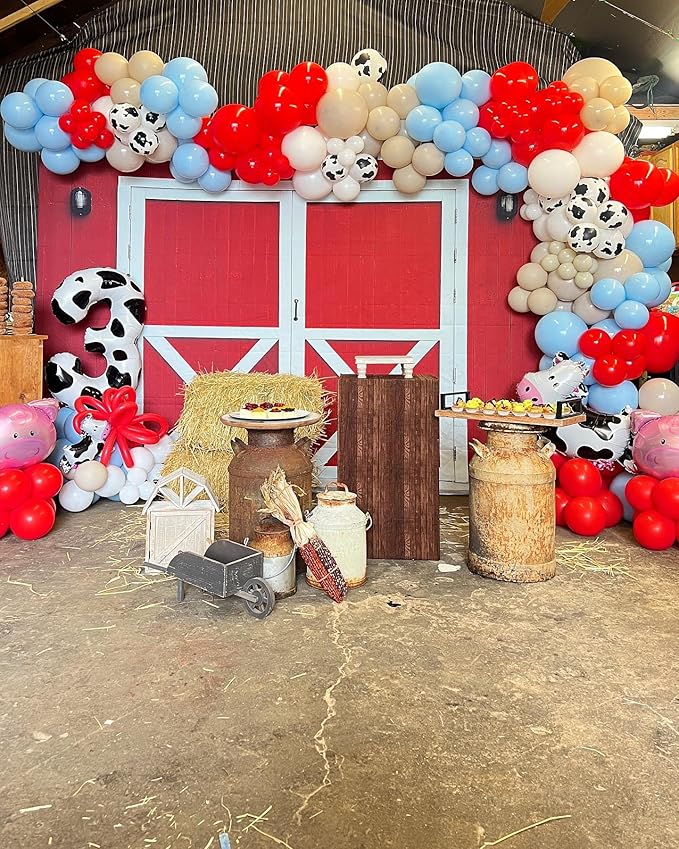 Cow Print 7 Balloon, Number 40 Inch Birthday Party Decorations, 7th Balloon Number, Cow Print Seven Birthday Decorations, Number 7