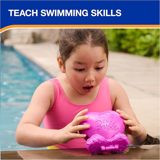 SwimWays Barbie Floatin' Figures, Swimming Pool Accessories & Kids Pool Toys, Barbie Party Supplies & Water Toys for Kids Aged 3 & Up