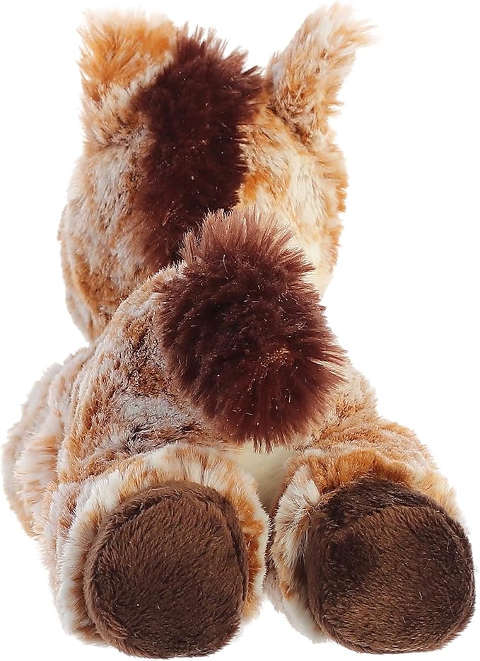 Aurora® Adorable Mini Flopsie™ Mocha Horse™ Stuffed Animal - Mini Companions Ready for Playful Adventures - for Kids All Ages, Toddlers, Adults, and Families - Brown 8 Inches