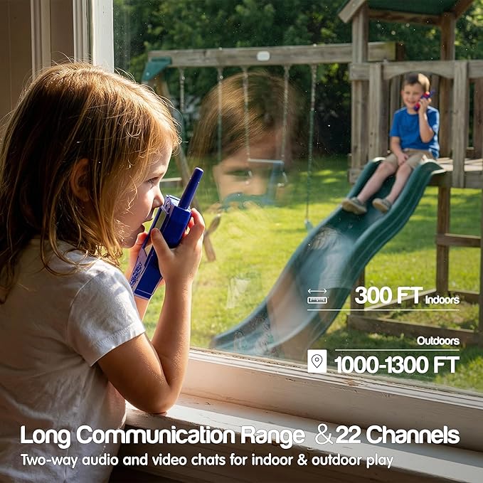 Walkie Talkies for Kids 2 Pack, Video Two Way Radios Toys for Boys