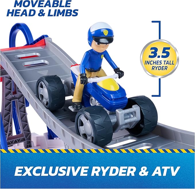 Paw Patrol Search & Rescue Lift 'N' Repair Playset with Exclusive Figure & Vehicle, Over 30+ Inch Long, Kids Toys for Boys and Girls Ages 3 and Up
