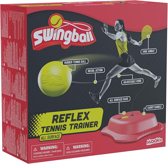 Swingball All Surface Tetherball Tennis Set – Portable Outdoor Game for Kids & Adults – Includes Paddles & Ball – Backyard, Lawn, or Park Active Play – Family Fun, Easy Setup & Storage