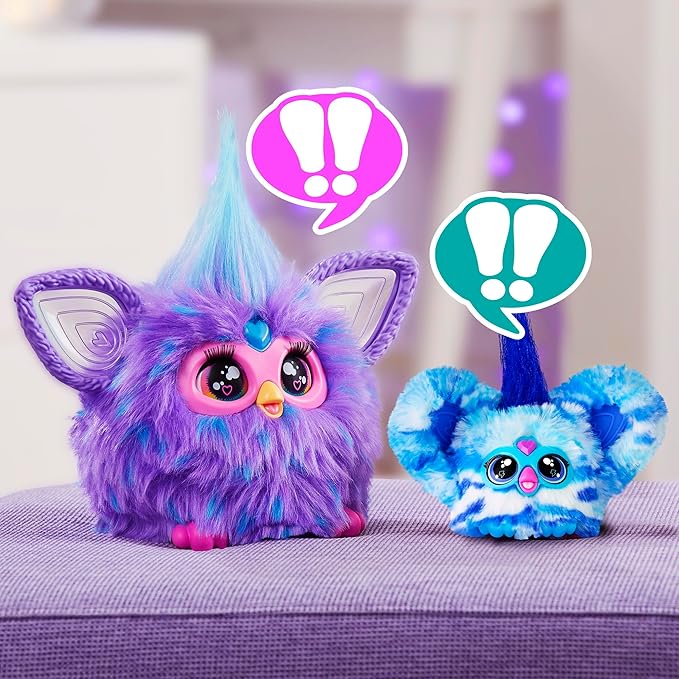 Furby Furblets Ooh-Koo Rock Mini Electronic Plush Toy for Girls & Boys 6+