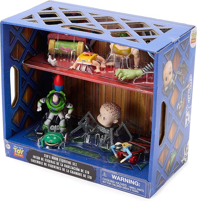 Disney Store Official Sid's Room Figure Set – Toy Story - 8-Piece Fully Sculpted Figures of Sid's Disturbing Creations - Perfect for Fans of Toy Story Toys & Pixar Toys