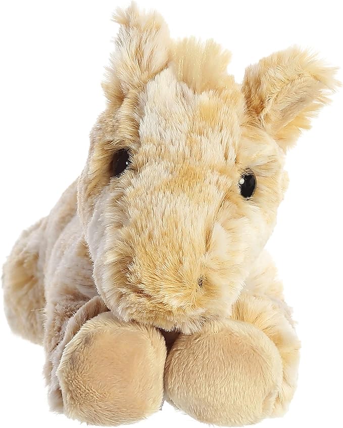 Aurora® Adorable Mini Flopsie™ Caramel Horse™ Stuffed Animal - Mini Companions Ready for Playful Adventures - for Kids All Ages, Toddlers, Adults, and Families - Brown 8 Inches