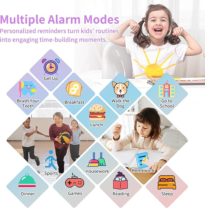 Kids Smart Watches Girls with HD Touch Screen Camera Music Player 39 Puzzle Games Pedometer Alarm Clock Calculator Torch, 12/24 hr Kids Watches Toys for Age 3-12 Year Olds Gifts Girls