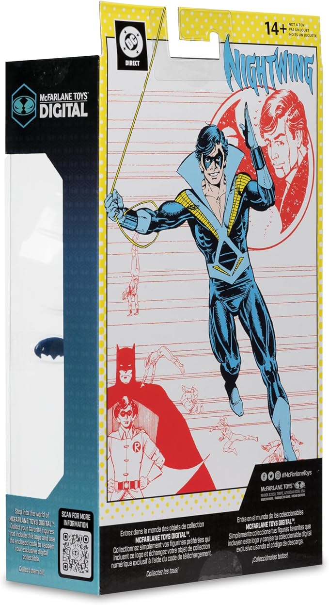 McFarlane Toys- DC Direct Nightwing (Teen Titans) 7in Action Figure with Digital Collectible