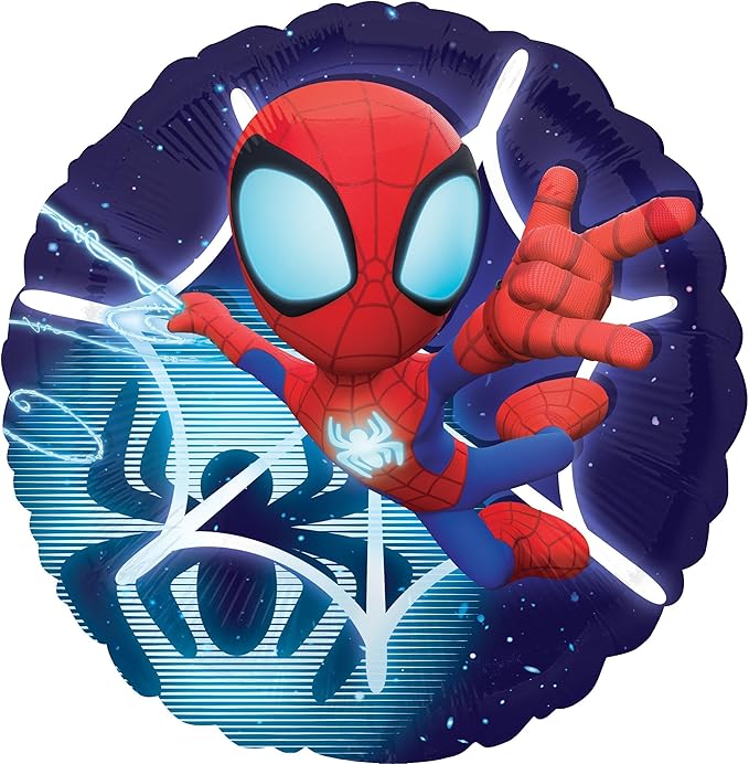 Spidey and Friends 2nd Birthday Party Supplies 7pc Foil Balloon Bouquet Decorations
