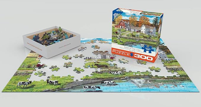 Farm by Lake Family Puzzle 300pc