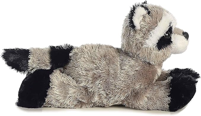Aurora® Adorable Mini Flopsie™ Rascal™ Stuffed Animal - Mini Companions Ready for Playful Adventures - for Kids All Ages, Toddlers, Adults, and Families - Gray 8 Inches