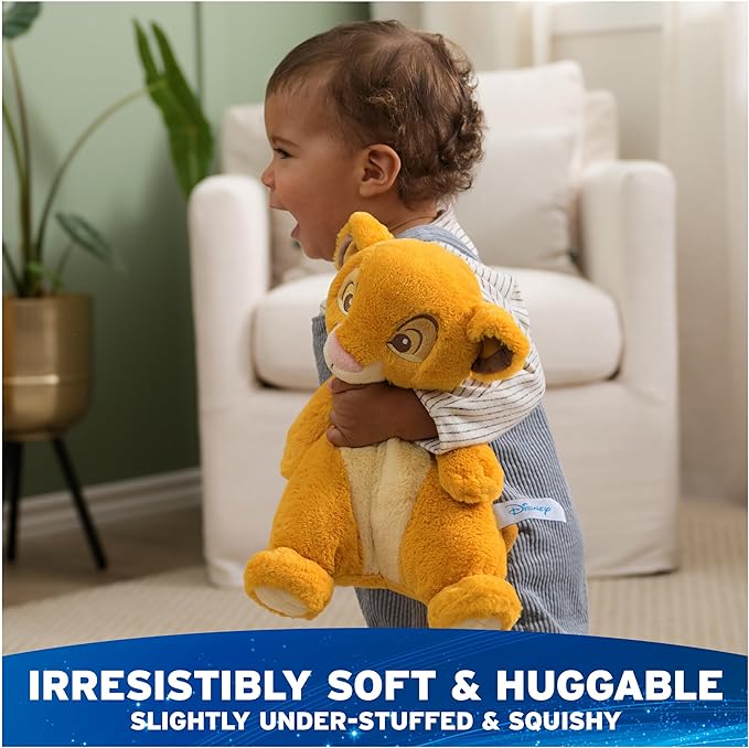 GUND Disney Official Simba Oh So Snuggly Plush, The Lion King, Lion Stuffed Animal for Babies and Infants, Yellow, 12.5”