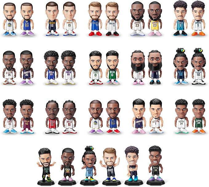 5 Surprise NBA Ballers Series 1 (2 Pack) Toy Mystery Capsule Figurine by ZURU for Kids, Teens, Adults- Players Like Luka Dončić, LaMelo Ball, Jayson Tatum, James Harden and Kevin Durant