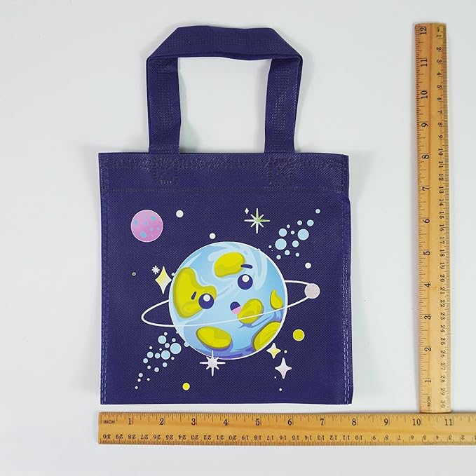 BANBALLON 20 PCS Outer Space Party Favor Bags Space Gift Bags Treat Gift Bags for Kids Galactic Solar System Birthday Party Outer Space Theme Party Baby Shower Goodie Bags Supplies (Space 01)