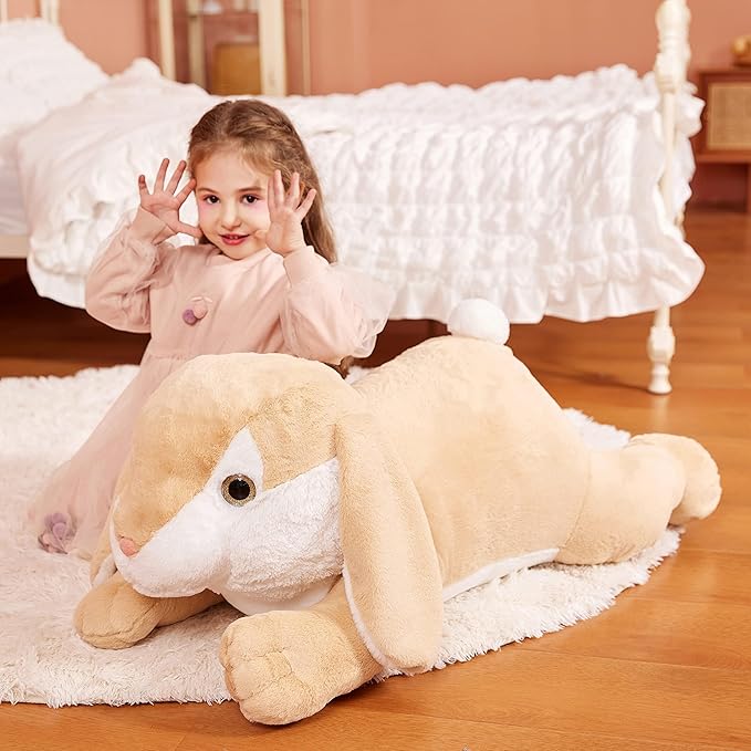 IKASA Giant Easter Rabbit Stuffed Animal Plush Toy, 30" Large Bunny Plushy Toys for Kids Girls Boys Children