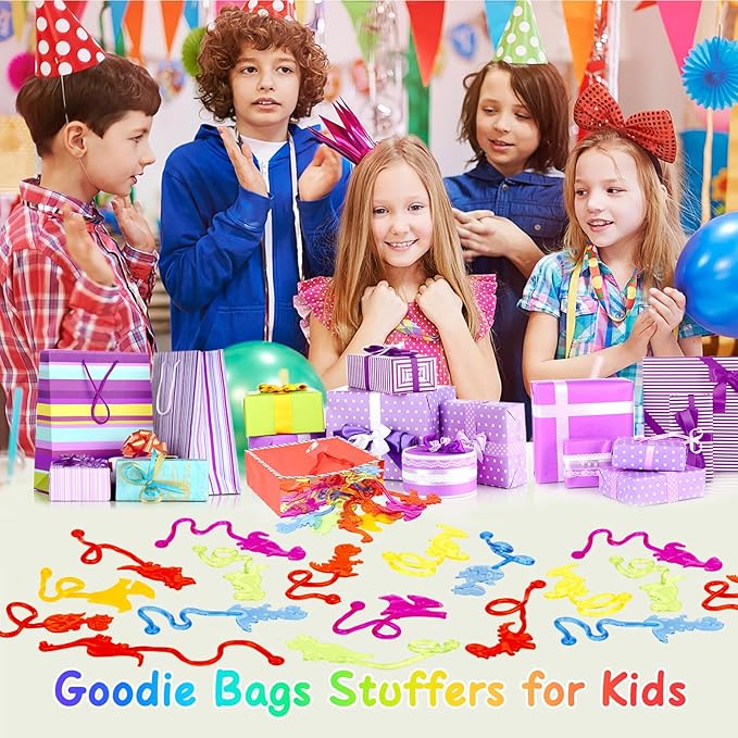 30 PCS Sticky Hands Bulk Dinosaur Party Favors for Kids 4-8,8-12 Year Stretchy Sticky Hand Feet Goodie Bags Stuffers for Kids Small Mini Classroom Prizes End of Year Student Gifts Birthday Trinkets