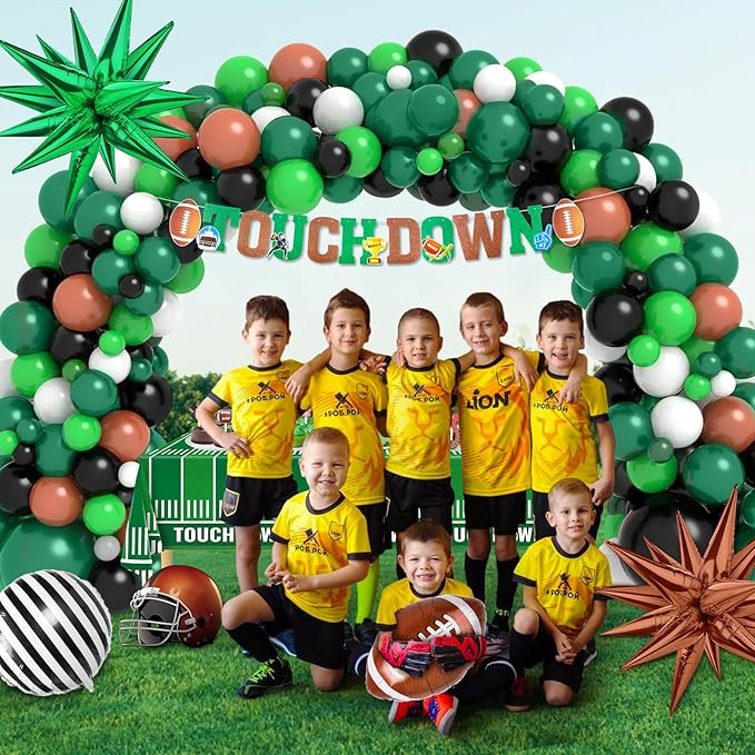 151pcs Football Birthday Party Decorations, Football Party Decorations, Football Themed Party Supplies for Sport Theme Super Bowl Touch Down Birthday Decorations
