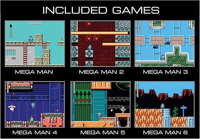 My Arcade Megaman Pocket Player Pro: Arcade Classics Capcom Video Game Console, 6 Games in 1, Birthday Gifts, Collectible