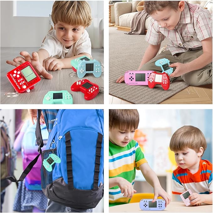 24Pcs Video Game Party Favors for Kids, Mini Gaming Party Favors Bulk Gifts Toys Goodie Bag Stuffers Return Gifts for Birthday Party for Boys and Girls
