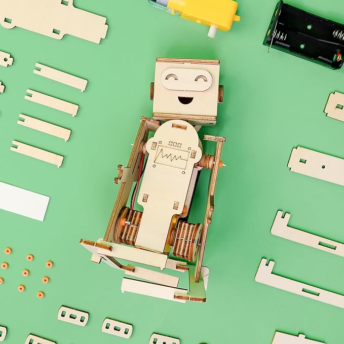 WalkieBot Personalizable DIY Kit, Customizable with Laser-Engraved Name, Personalized Creative Gift
