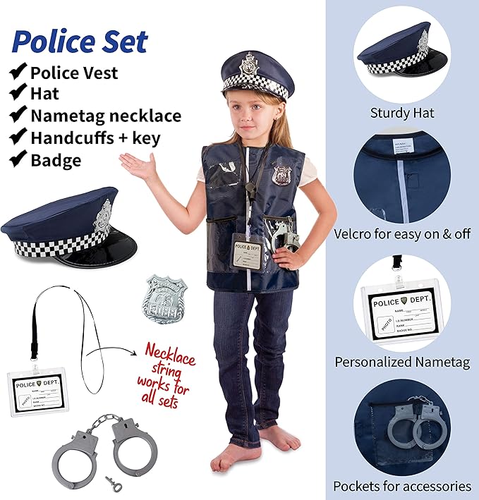 Born Toys Toddler Dress Up Clothes for Little Girls & Boys Ages 3-7, Pretend Play Toys