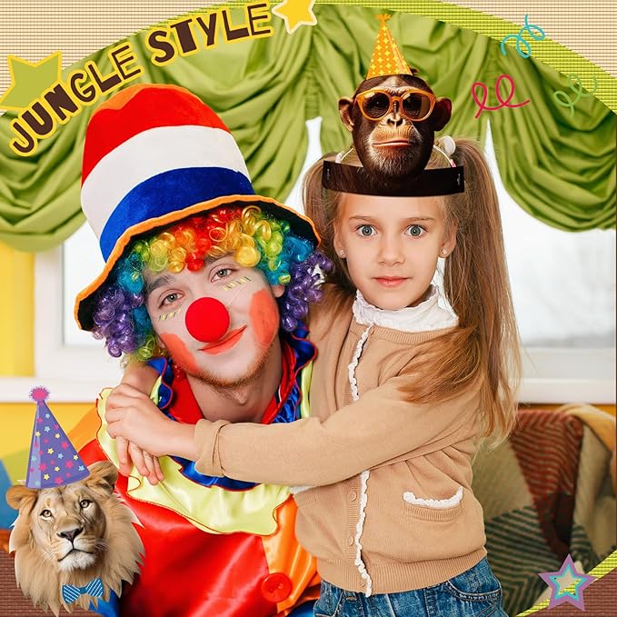 24 Pcs Party Hats for Kids Paper Headbands Crown for Boys Girls, Birthday Party Decoration Favors