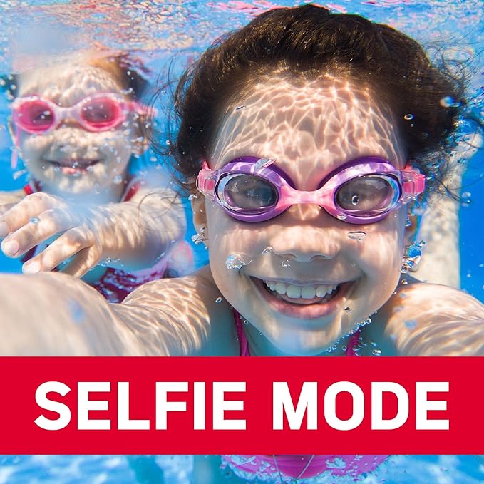 AGFA Photo Realikids Cam Waterproof - Kids Camera, Dual Lens, Selfie Mode, 2.4 inch LCD Screen, Photo Filters, 10m Waterproof Case, Lithium Battery