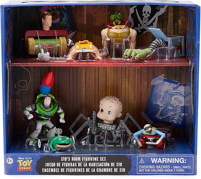 Disney Store Official Sid's Room Figure Set – Toy Story - 8-Piece Fully Sculpted Figures of Sid's Disturbing Creations - Perfect for Fans of Toy Story Toys & Pixar Toys