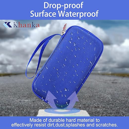 khanka Hard Travel Case Replacement for RG40XX H Retro Handheld Game Console,Case Only. (Blue)