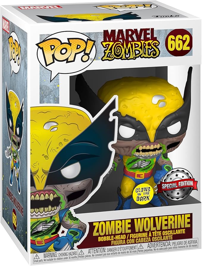 Marvel Zombies Wolverine Glow-in-the Dark Pop! Vinyl - EE Exclusive