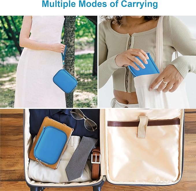 Canboc Hard Carrying Case for Bitzee Magicals/Bitzee Disney/Bitzee Interactive Toy Digital Pet, Virtual Electronic Pets Kids Toys Storage Bag, Light Blue (Case Only)