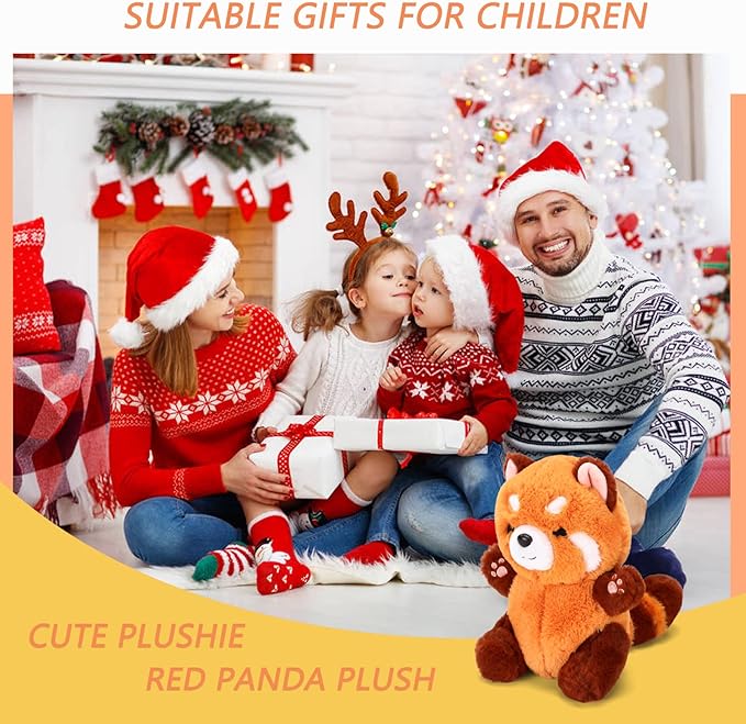 Red Panda Stuffed Animal Cute Plush Toy Plushie Christmas Birthday Valentine's Day Gift for Girlfriend Kids 9" Red Panda Stuffed Animals
