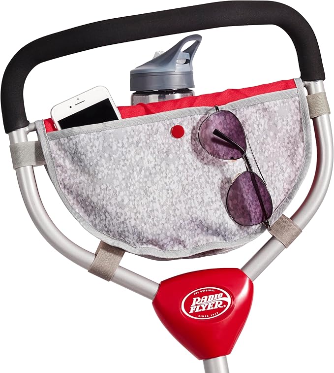 Radio Flyer Ultimate All-Terrain Stroll ’N Trike, Ages 1-5, Convertible 4-in-1 Tricycle, All-Terrain Tires, Parent Push Handle, UV Canopy, Accessories, Safety Harness, Stroller Tricycle for Toddlers