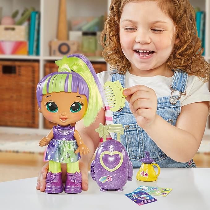 Baby Alive Star Besties Doll, Lovely Luna, 8-inch Space-Themed Doll for 3 Year Old Girls and Boys and Up, Accessories