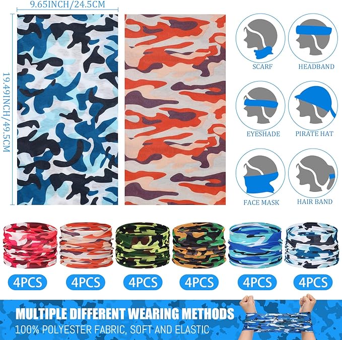 Xtinmee 48 Pcs Gun Party Supplies for Boy and Girls Includes Safety Glasses and Face Mask for Children Birthday Party Favors Teams Accessories(Multicolor)
