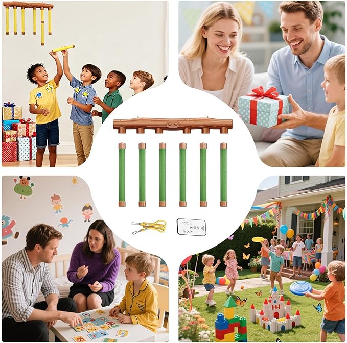 Hand Speed Challenge Game Electronic Provides Thrilling, Real-time Physical Challenge Adjustable Speed Fun Toy - Remote Control Catching Sticks Game Reaction Training Toy for Kids 3 + Years Old